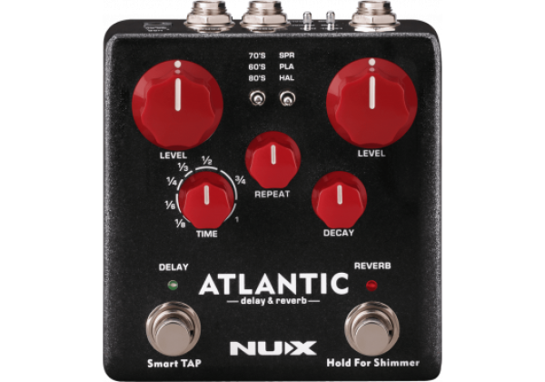 NUX - MNU ATLANTIC Atlantic 3-Modi-Delay- und Reverb-Pedal